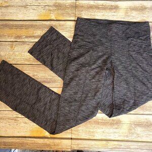 Athleta Mid Rise Metro Skinny Yoga Pant heather grey/black size small